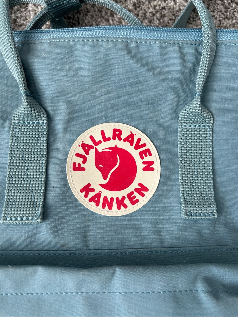 Fjallraven Kanken Backpack in Dusty Teal - Picture 2 of 4